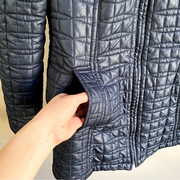 Kate Spade Navy Blue Quilted Puffer Jacket - Picture 3 of 8